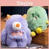 Pequeno Brinquedo de Pelúcia de Monstro Desenho Animado Monstro de Olhos Grandes Boneca de Cabelos Longos Boneca Estilo Livro Vermelho Almofada