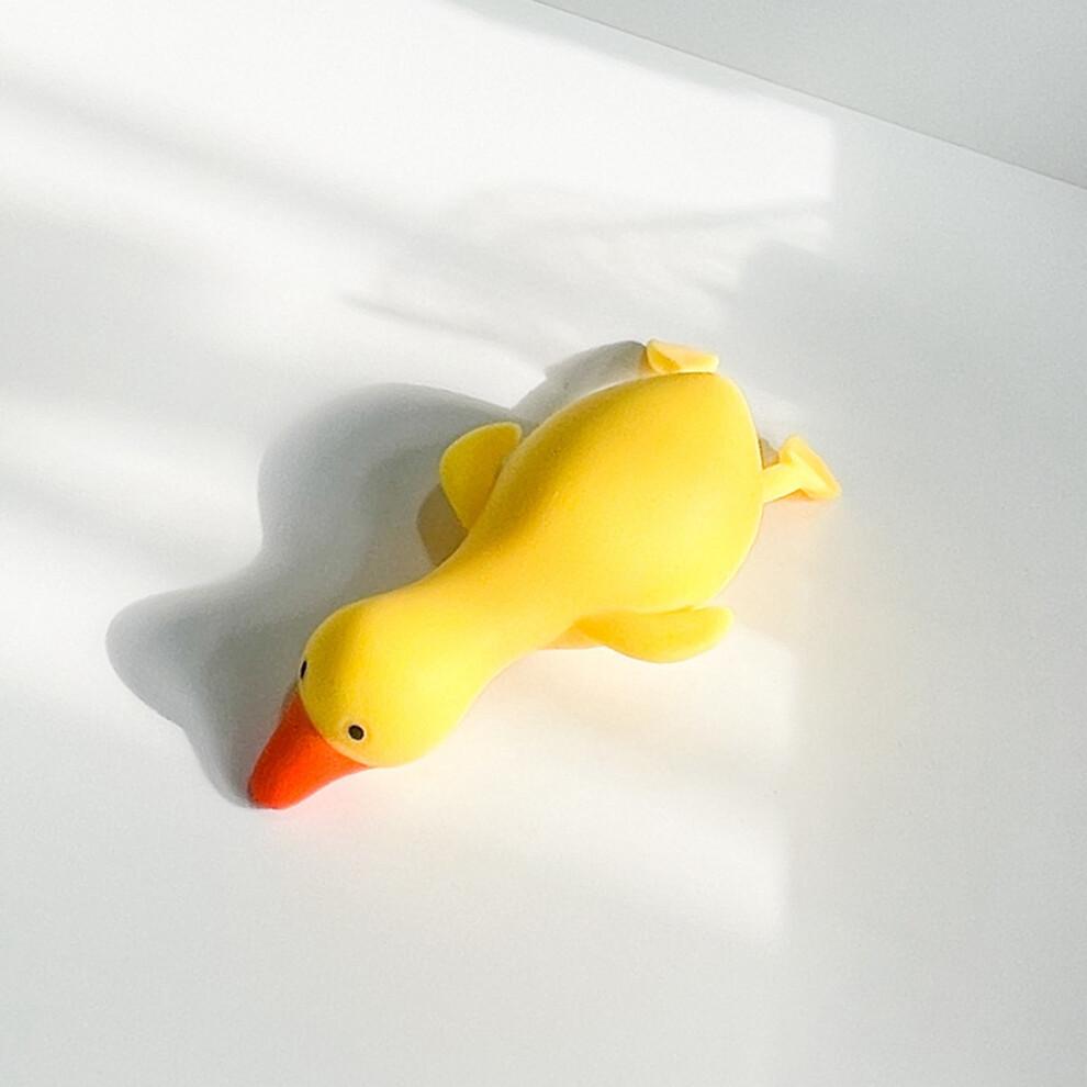 Yellow Goose Squeeze Animal Toy Soft Vinyl Rebound Stress Reliever
