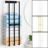 Bathroom Towel Storage Holder Space Metal Shower Room Towel Hanger Multifunctional Storage Organizer for Bathroom Accessories