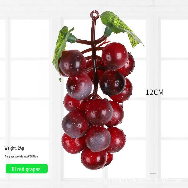 Kids' Educational Toys: Simulated Fruits - Grapes, Persimmons, Apples, Bananas - for Play, Decor, and Props