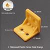 Diswei L-Shaped Plastic 90° Corner Bracket for Shelves and Cabinets