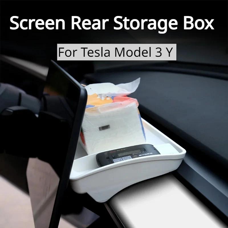 

TSL248 For Model Y/3 TPE Box Car Behind Screen ETC Storage Tray Black