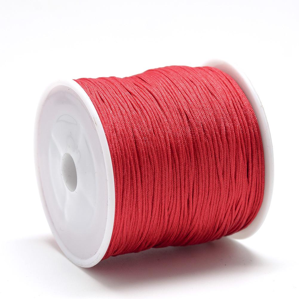 0.8mm Colored Nylon Cord for DIY Hand-Woven Chinese Knot and Tassel Projects