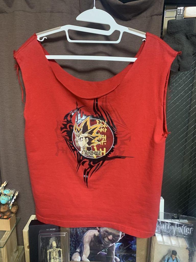 [USED] Vintage Yu-Gi-Oh! Sleeveless T-shirt In Red