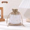 Drawstring Linen Jewelry Gift Bag - Composite Linen Storage Bag Available