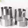 1Pcs Stainless Steel Telescopic Mousse Ring Circle Mold Rustproof Adjustable Mousse Cake Ring For Easy Release Baking Ring Tools