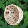 Hanging Bird Nest Bamboo Bird Hut Outdoor Natural Fiber Birdhouse Small Canaries Nest Wren Nest Chickadee House