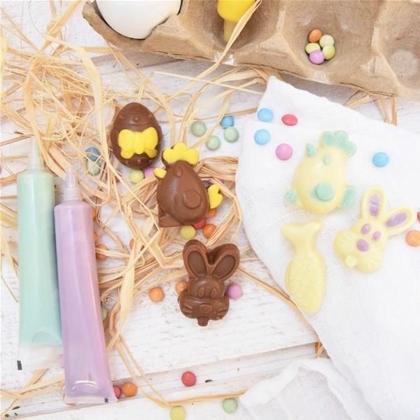 Moule silicone - SCRAPCOOKING - Chococat de Pâques - 12 empreintes de 6 formes différentes - 20.4x14.4x1cm