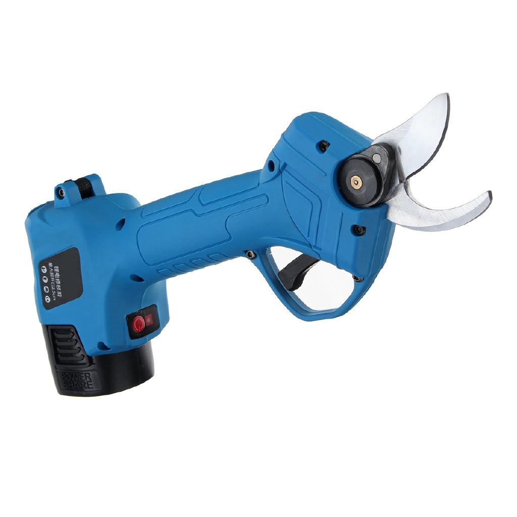 16.8V Rechargeable Electric Pruning Scissors Pruning Shears Garden Pruner Secateur Branch Cutter Cutting Tool With 2x Battery