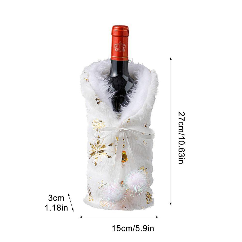Champagne Pouch Snowflake Pattern Wine Bottle Cover Gift Wrap Packaging Bag Wine Bag For Home