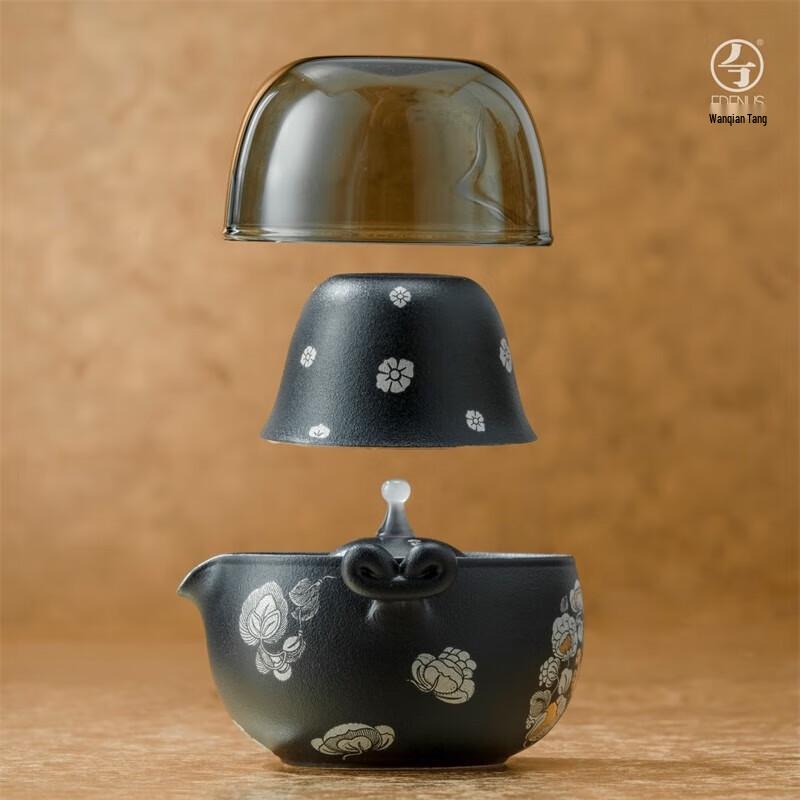 Edenus Tang Dynasty Black Iron Glaze Travel Tea Set