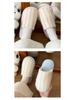 Women's Non-Slip Cotton Slippers - Soft, Silent, Closed-Toe for Indoor Comfort - Perfect for Autumn and Winter.