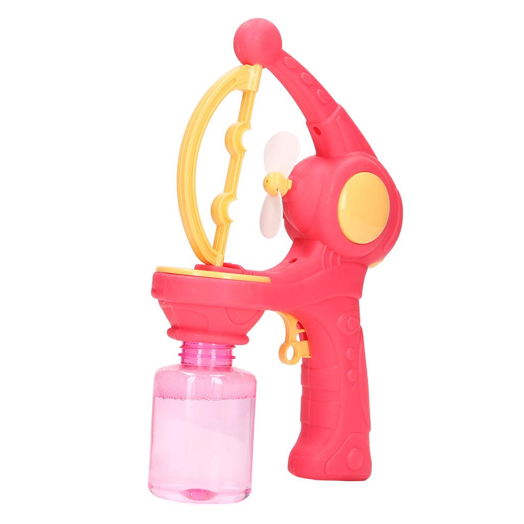 Bubble   Automatic Convenient Handle Battery Powered Interesting Fan Function Cartoon Bubble Machine for Toy