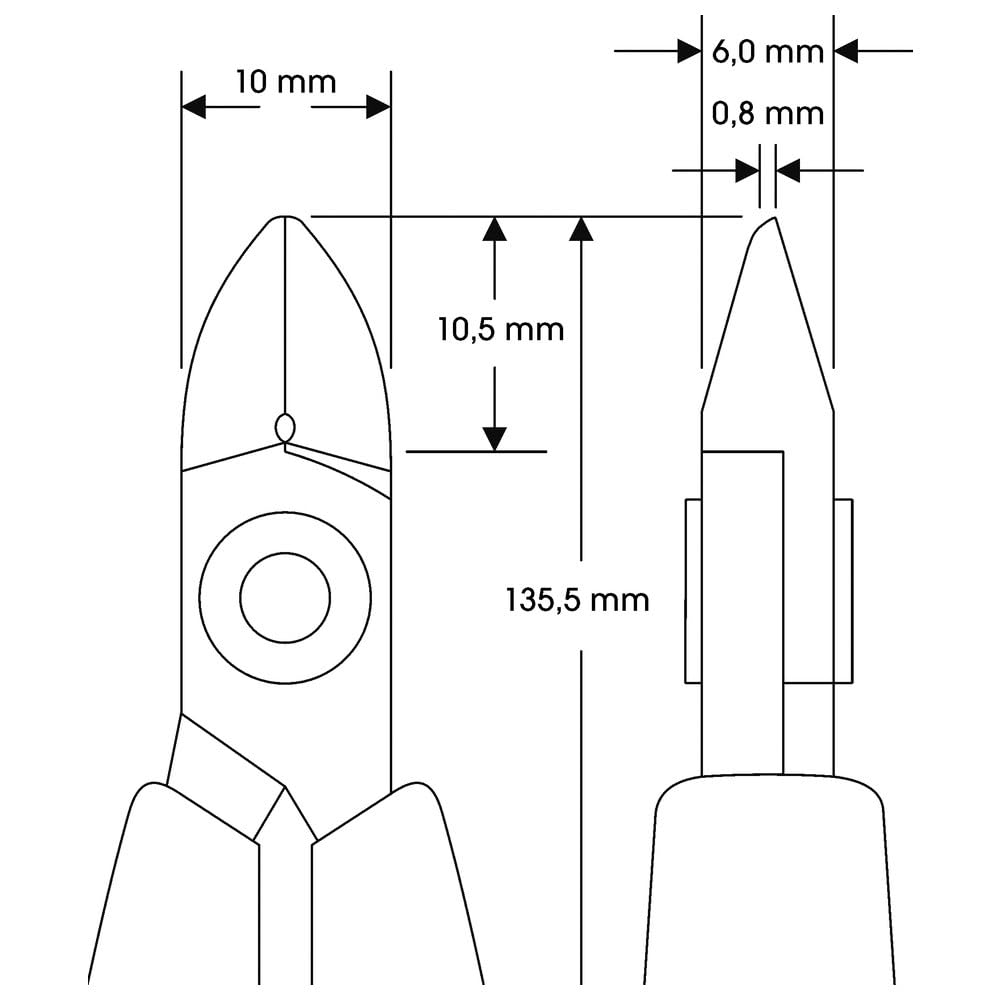 BAHCO RX Electron Nipper, Electronic Diagonal Nipper, RX8142