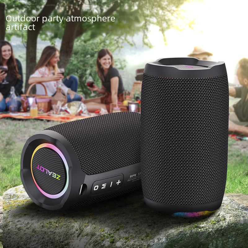 Fanatic S49 Portable Waterproof Mini Bluetooth Speaker with Subwoofer and Lights