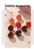 European & American Cherry Resin Stainless Steel Earrings for Women - Trendy & Creative Design