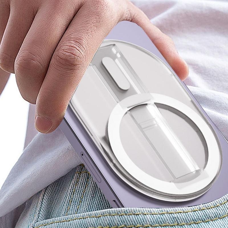 Universal Grip Stand for Phone 16 15 Magnetic Rings Holder Strap Portable Kickstand Finger Rings Grip Phone Back Stand