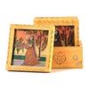 Traditional Meera Gemstone Painting Tea Coffee Coaster Set - Home Decor Handicrafts