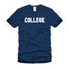 College T-Shirt: Funny Animal House Spoof, Navy Blue