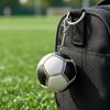 Pressable Soccer Football Keychain Fidget Toy Fashion Sports Key Ring Souvenir Pendant Fans Gift