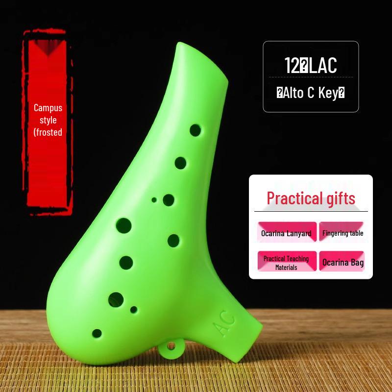 12-Hole Alto AC Ocarina: Stylish Beginner Instrument for Students