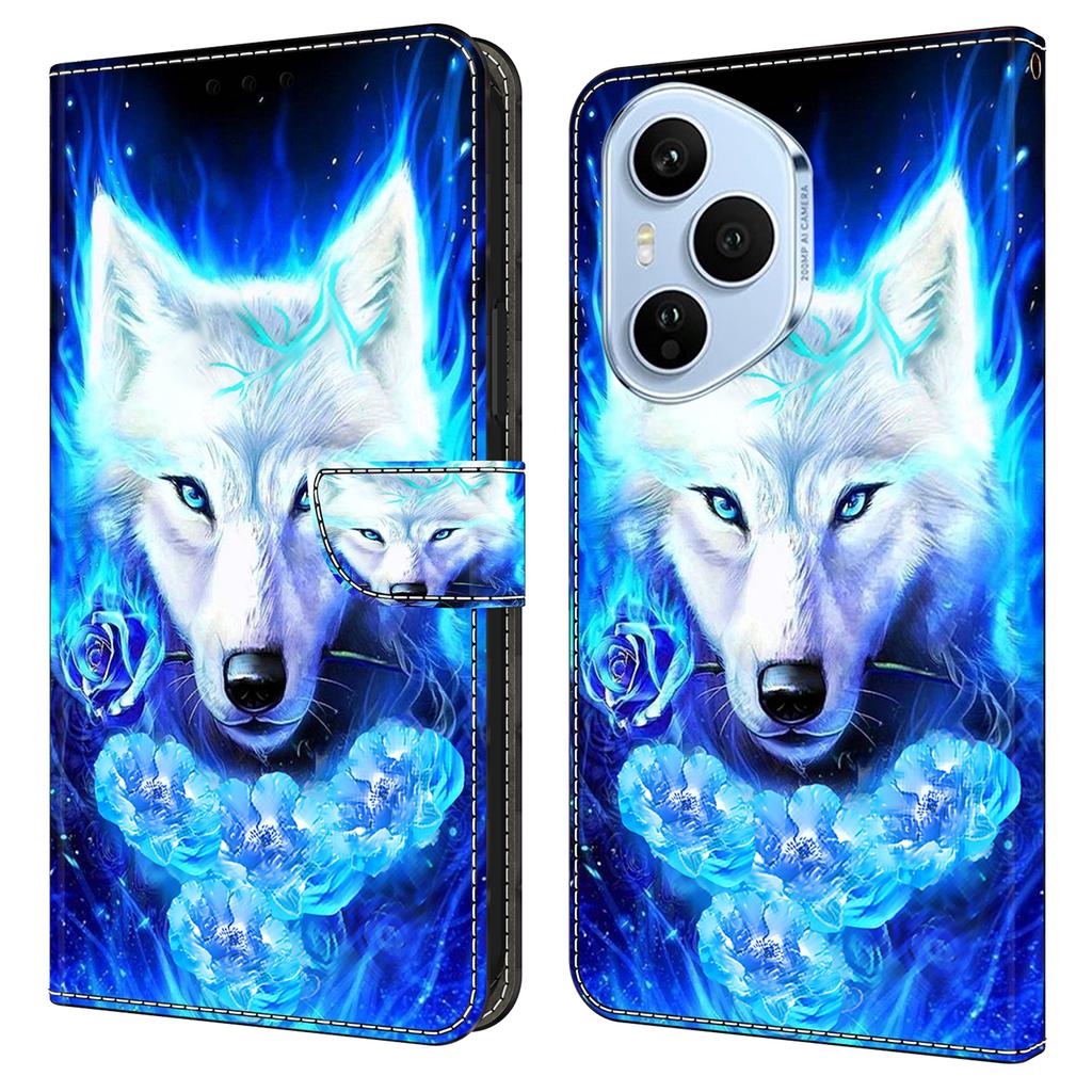 For Honor 400 Pro 5G (Global) Leather Case Pattern Printing Wallet Stand Flip Phone Cover