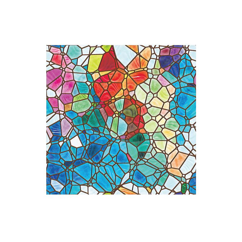 

Индивидуальные цветные наклейки на стекло в европейском стиле для церкви, матовая оконная пленка, антибликовые наклейки на окна в ванной комнате, бумага 90x120cm