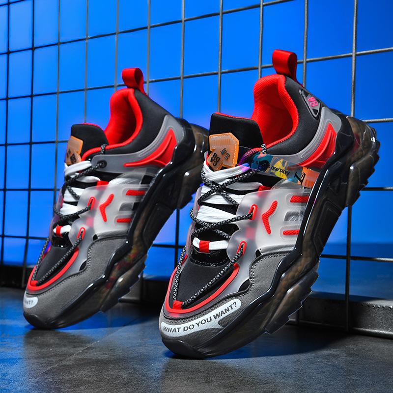 

Spring new low-top dad shoes men s shoes TPU popcorn winter sneakers 46