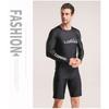 Mens UV Protection Rash Guard Set High Elastic Quick Dry Diving Surfing Snorkeling Wetsuit Summer Spring Fall Winter