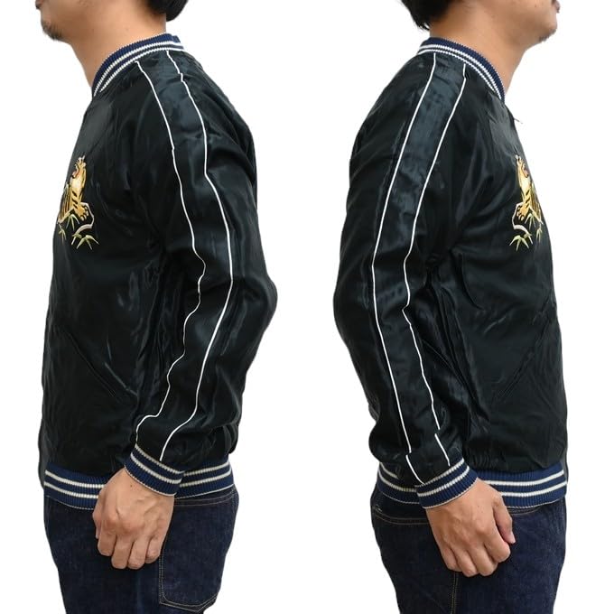 Tailor Toyo Souvenir Jacket Acetate Sukajan EAGLE TIGER HEAD Taylor Toyo TT15542-190 “RED × (XL)