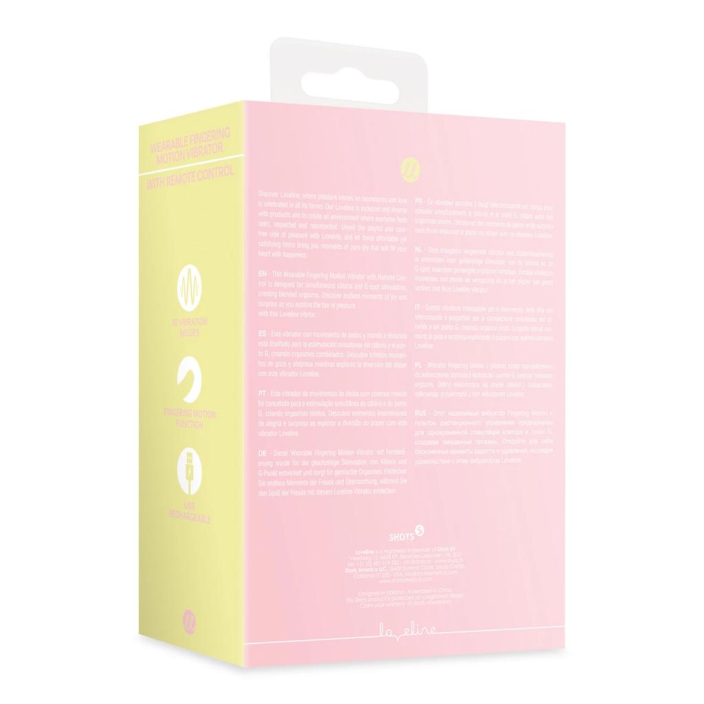 Loveline - Clitoral Stimulator Vibrator with Remote Control - Cherry Chiffon