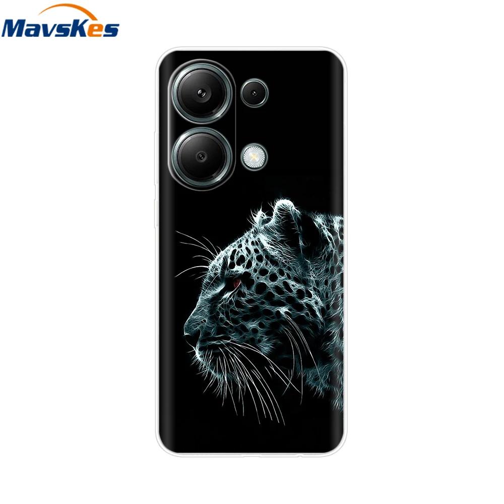 For Xiaomi Redmi Note 13 4G Case Note13 Cover Soft Clear Silicone TPU Back Case Funda For Redmi Note 13 Pro 4G Phone Cases Coque