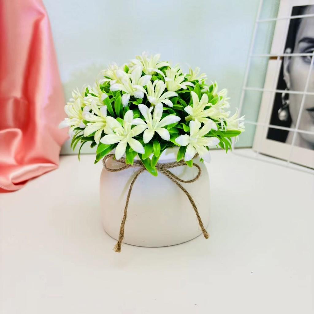 Artificial Orchid Flower Potted Plant Indoor Garden And Living Space Decoration