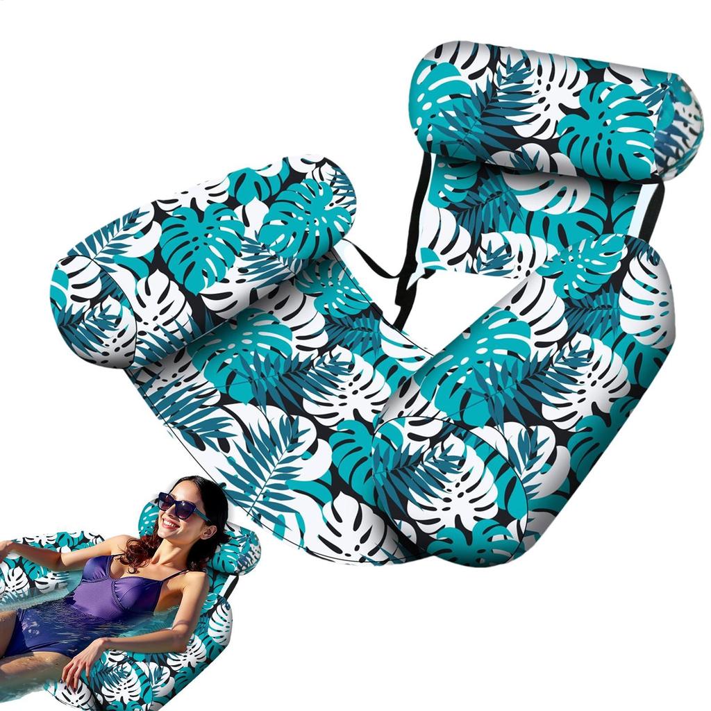 New Water Hammock Recliner Inflatable Floating Swimming Mattress Sea Swim Ring Swimming Pool Party Toy Recliner Swimming