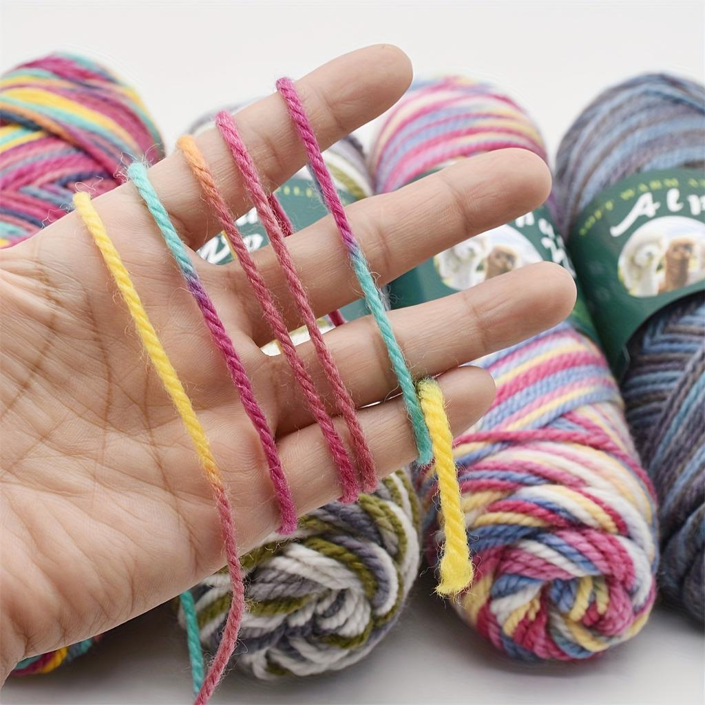 5pcs Soft Alpaca Blend Yarn, 1.1LB Total - Ideal for Sweaters Medium Thickness (2.8mm) | Perfect for Knitting Needles 3.5-4.5mm