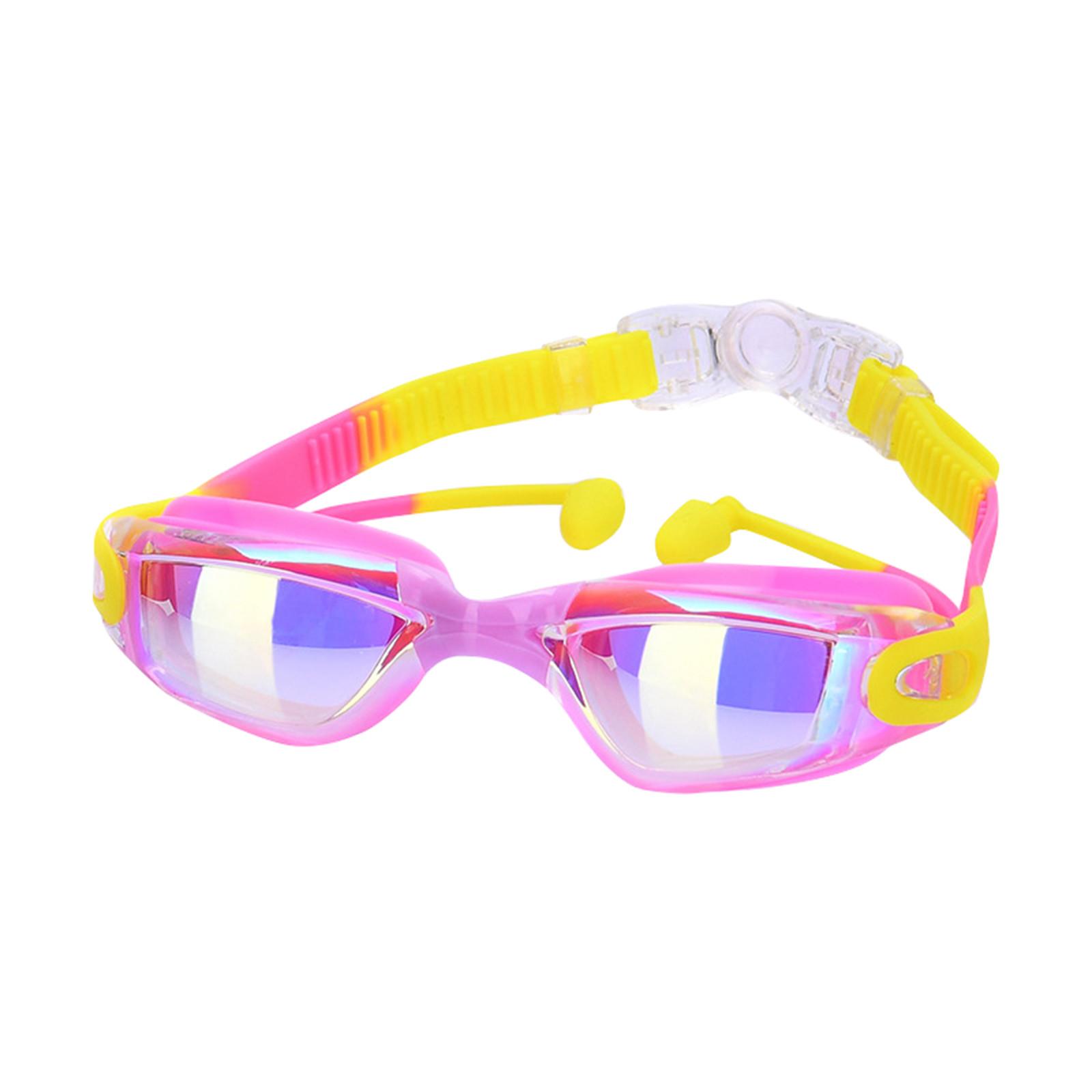 

Детские очки для плавания, 2 упаковки, очки для плавания с берушами и зажимом для носа, очки от запотевания и ультрафиолета для детей, подростков в возрасте от 3 до 15 лет One Size розовый