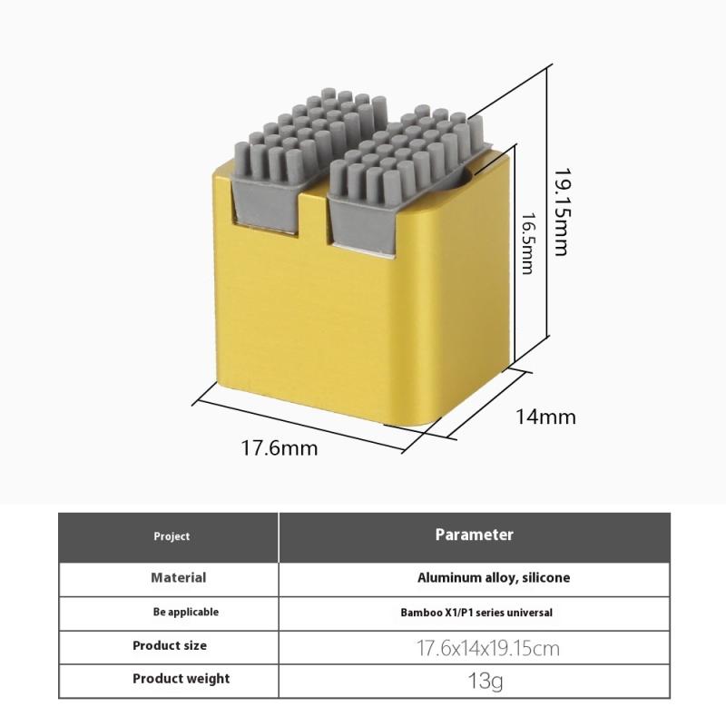 1 Satz Montierte Schrubber Druckkopfreiniger Druckkopfwischer Für Bambu Lab X1 P1S Serie Düsenbürste Bambulab Wischerbürste