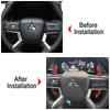 Paddle Shift For Mitsubishi  Outlander ZM ES SE SEL LS Car Steering Wheel DSG Shifter Extension Trim Gear Stickers Aluminum