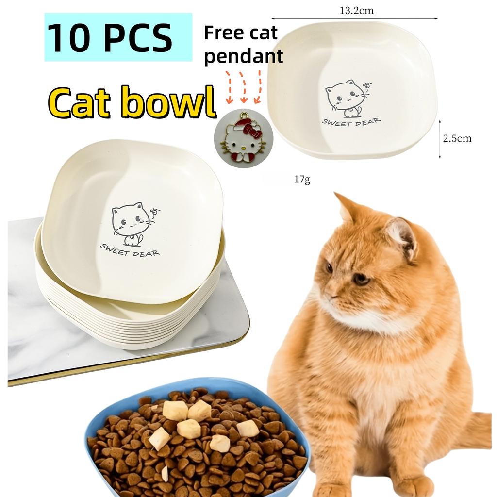 5 Pcs/ 10 Pcs Cat Bowl, Cat Feeding Watering Supplies