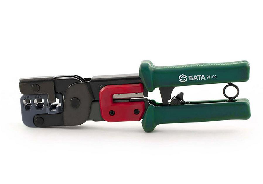 SATA Multi-Purpose Network Cable Pliers 91109-91119: Durable 4-6-8P Cable Crimper