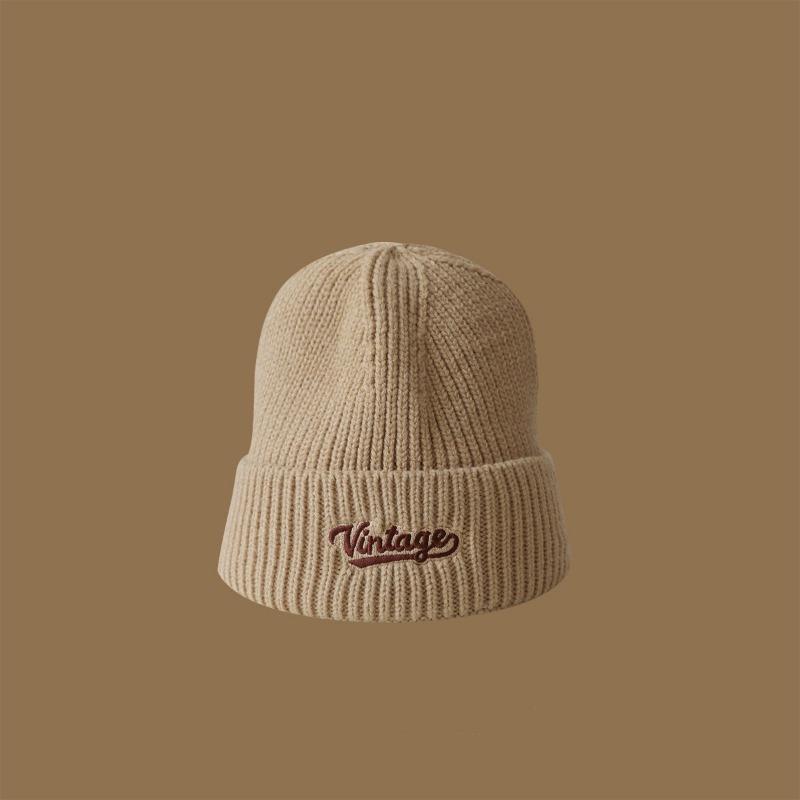 Winter versatile wool hat femininity shows Baijiu red knitted hat high quality original warm cover hat men