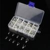 320 PCS Brass Non-Insulated Ring Fork Terminal Crimp Electric Wire Terminals Battery Cable Terminals High Conductivity