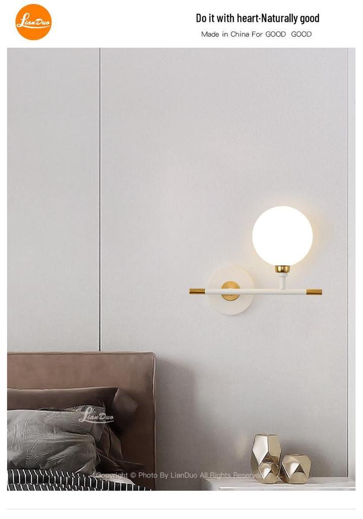 Modern American Wall Lamp: Luxurious Bedroom, Living Room, Hotel Hallway & Corridor Lighting
