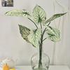 Artificial Alocasia Leaf Faux Greenery Plants Stem Realistic Fake Tropical Leaves for DIY Wedding Centerpiece Flower Arrangement Home Vase Decor