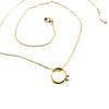 Les Trésors De Lily [L1846] - Gold-plated 'Solitaire' White Gold Necklace - 12 Mm
