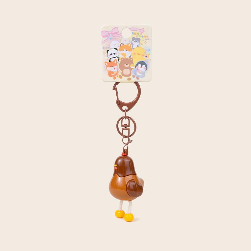 Foot The Pull Cat Frog Panda Dog Bear Keychain Animal Pendant Decoration Gift