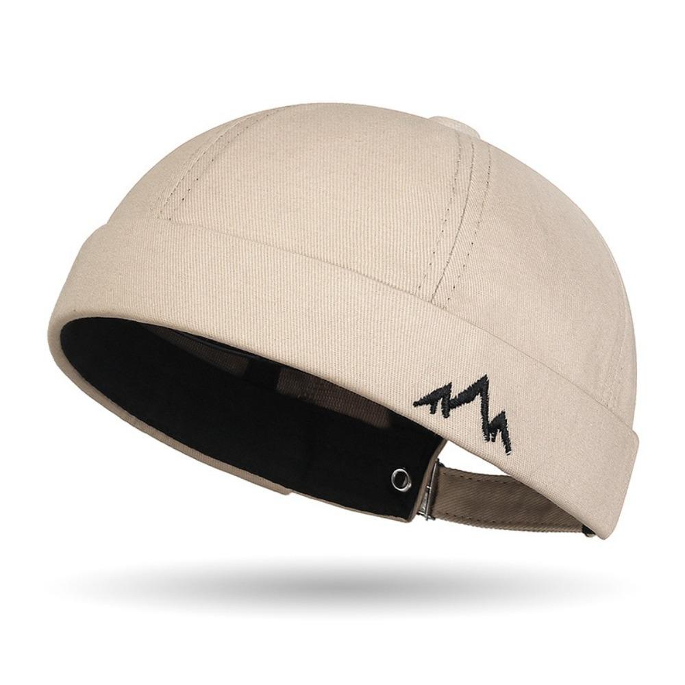 Solid Color Docker Cap Adjustable Beanie Bonnet New Brimless Hat Unisex