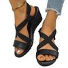 Fashion Shoes Female 2025 Hot Sale Open Toe Women's Sandals Fashion Plus Size Casual Summer New Non-Slip Comfortable Wedge Sandals