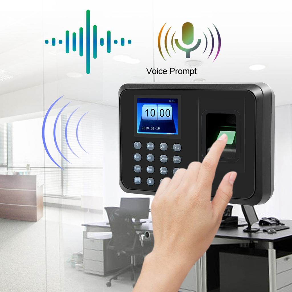 2.4 inch LCD Attendance Machine Fingerprint Password Time Clock