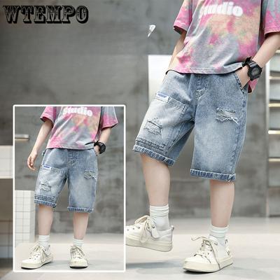 Children's Clothing Boys' Denim Shorts Children's Shorts Summer Shorts Cropped Shorts Student Pants
